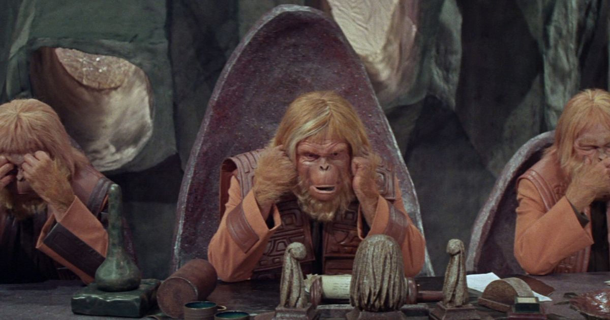 The 1968 American science fiction film Planet of the Apes 