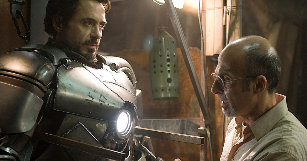 Robert Downey Jr. and Shaun Toub in Iron Man