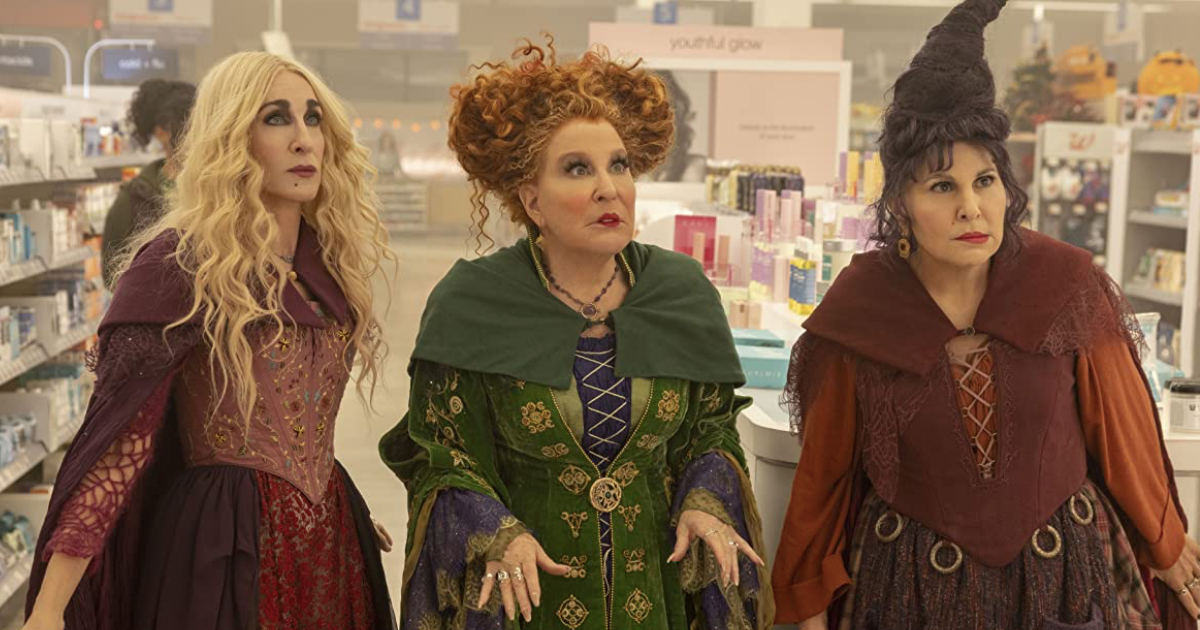 Sarah Jessica Parker, Bette Midler, and Kathy Najimy in Hocus Pocus 2