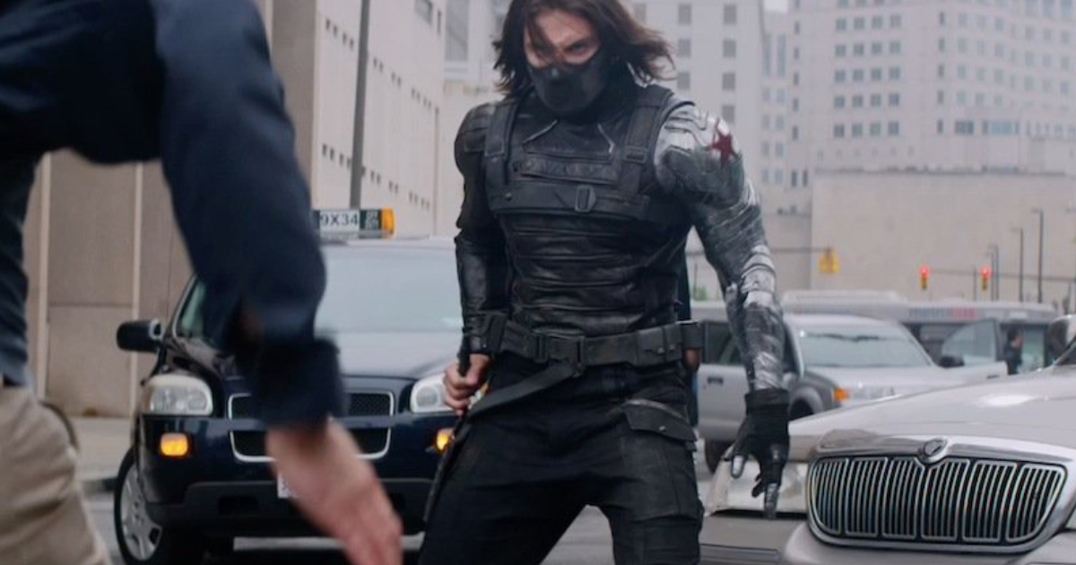 Sebastian Stan as Bucky Barnes in Captain America: The Winter Soldier