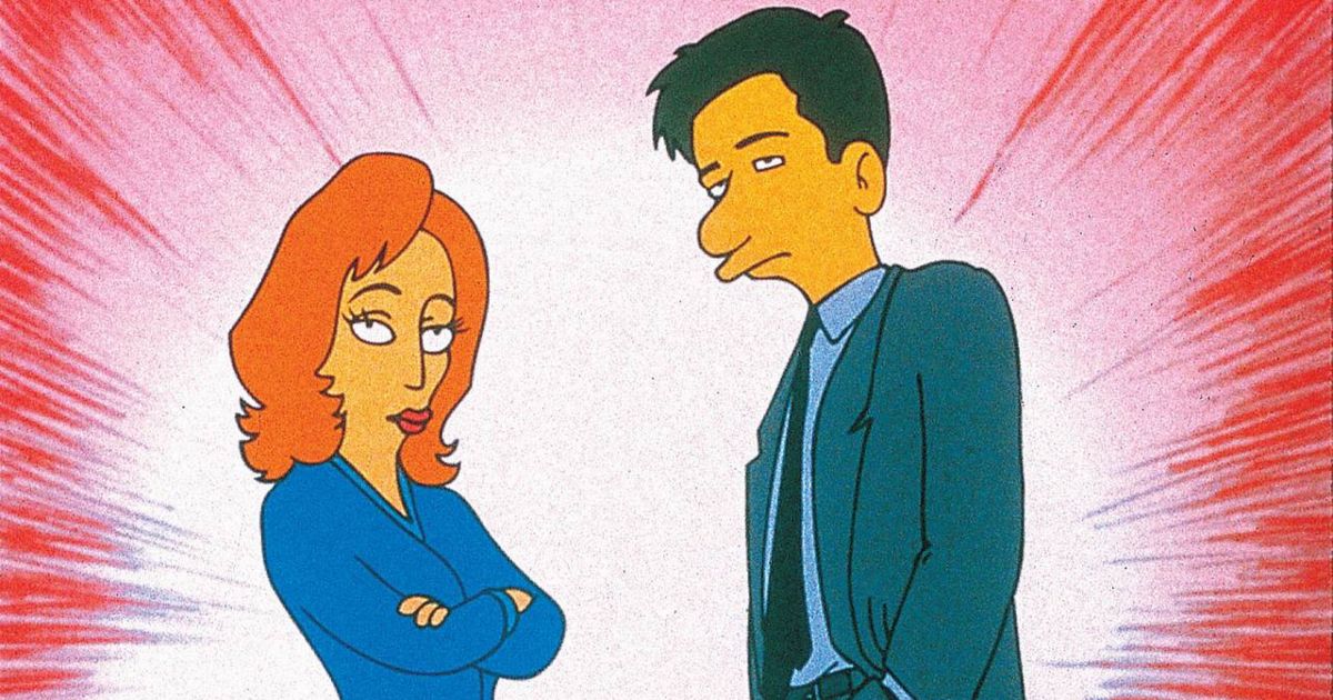 Simpsons Mulder and Scully