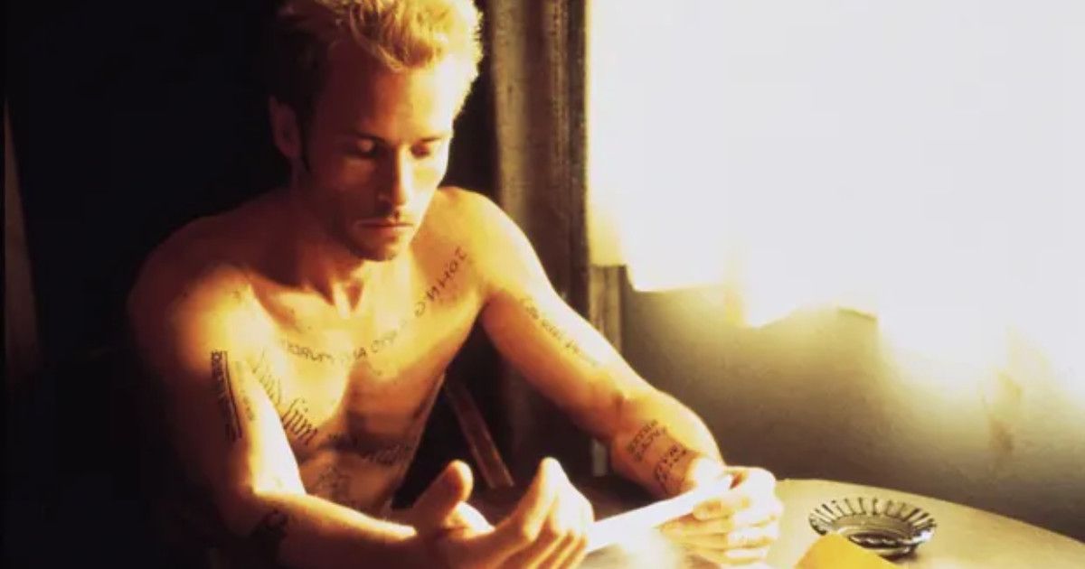 Guy Pearce in Memento by Christopher Nolan