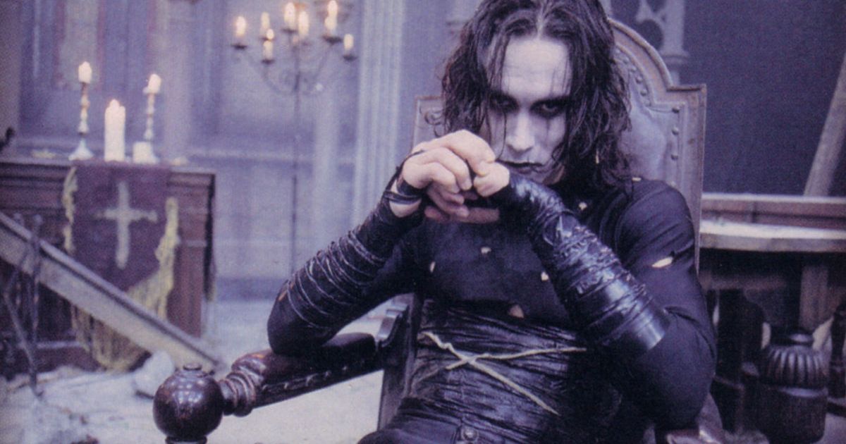 The Crow movie with a scary Brandon Lee