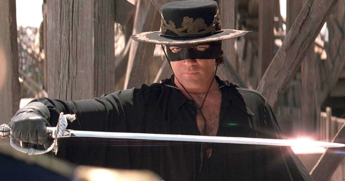 Antonia Banderas in the Mask of Zorro