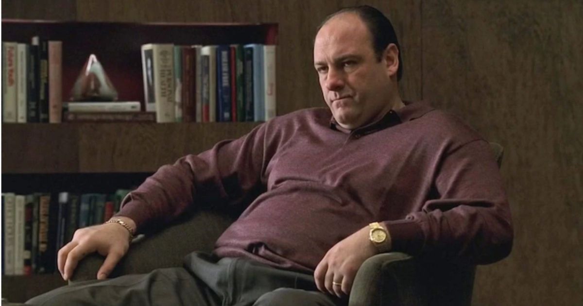 James Gandolfini as Tony Soprano in a scene from The Sopranos