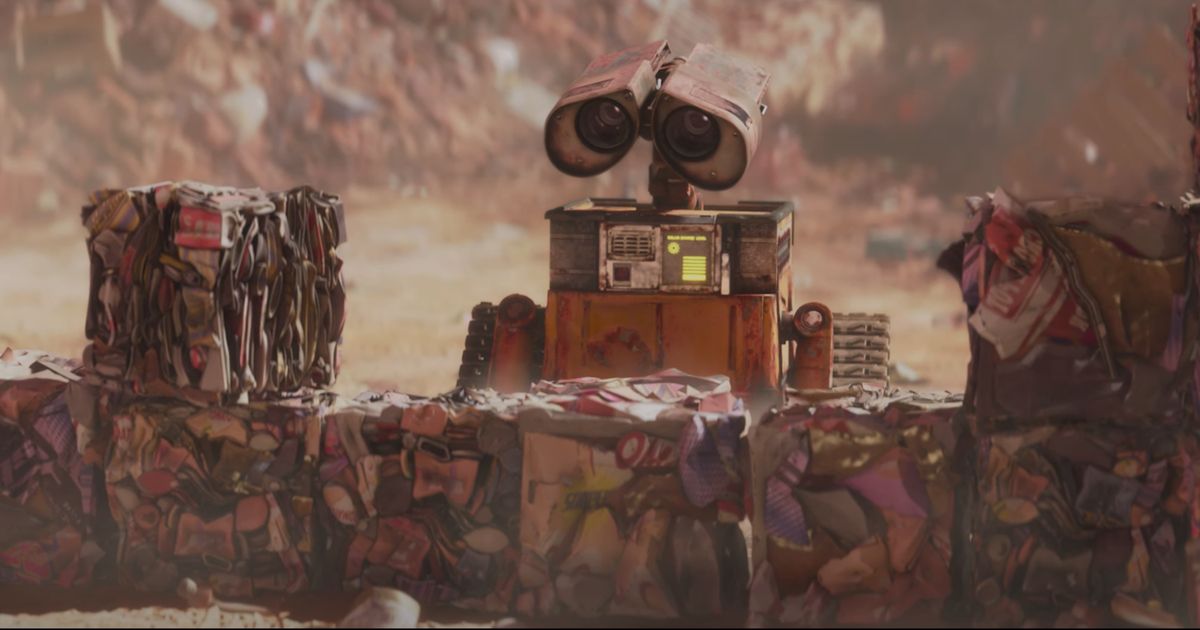 wall e trash robot