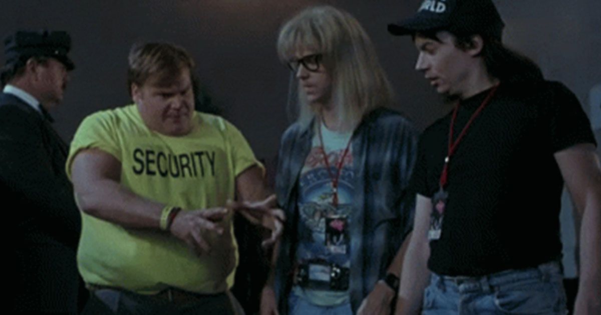 Chris Farley in Wayne's World