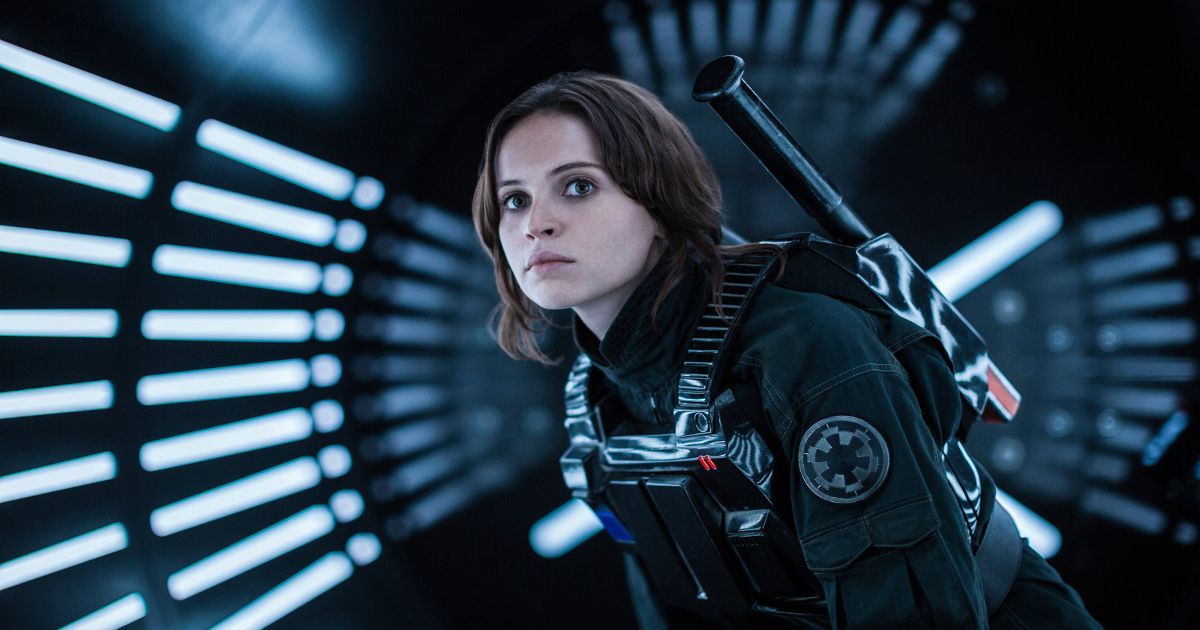 Felicity Jones as Jyn Erso in Rogue One: A Star Wars Story