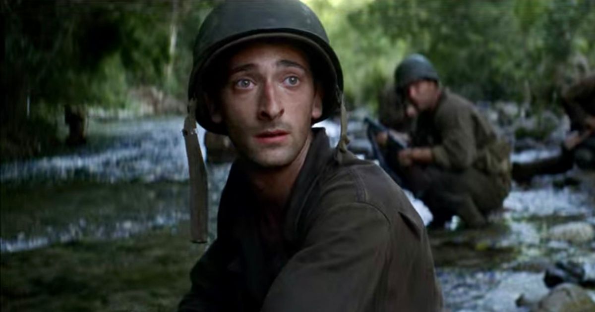 Adrien Brody in the war movie The Thin Red Line