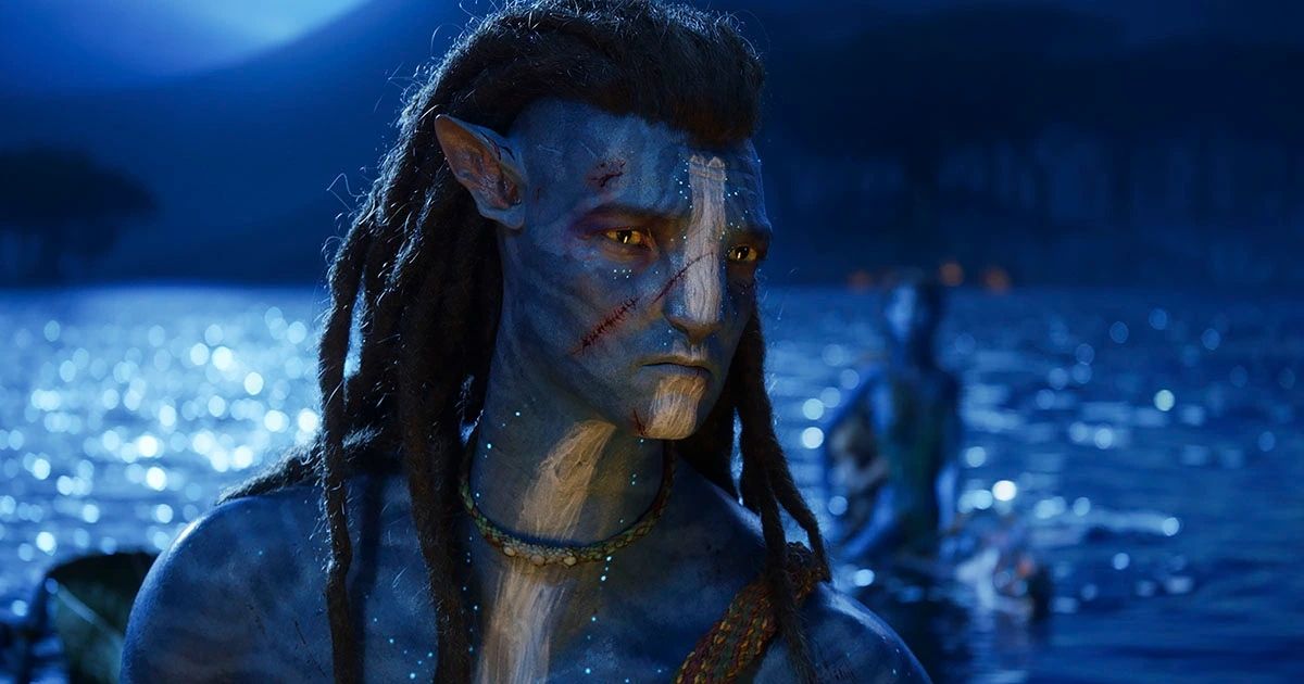 Jake Sully (Sam Worthington) in Avatar The Way of the Water