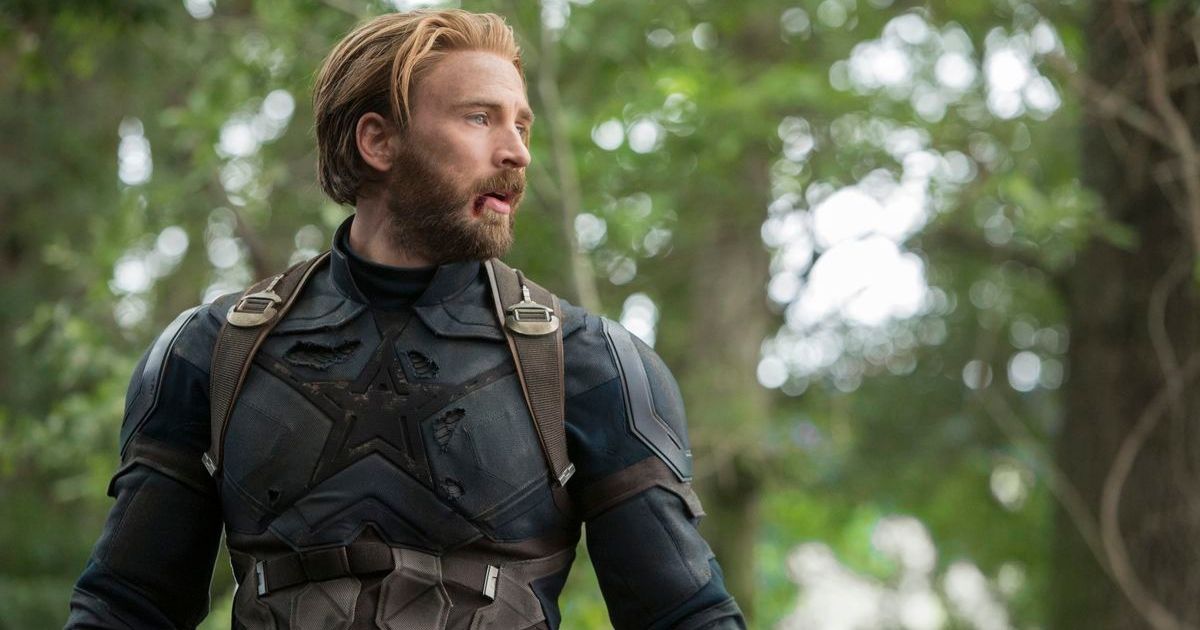 Chris Evans dans le rôle de Captain America dans Avengers : Infinity War