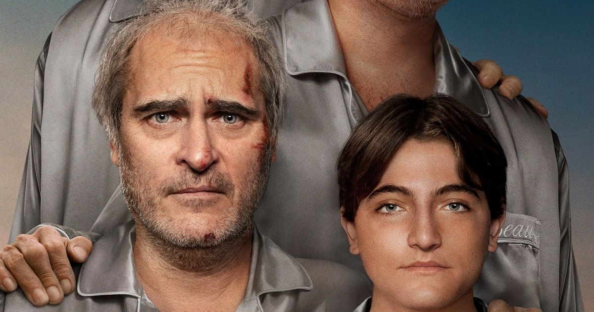 Joaquin Phoenix and Armen Nahapetian in Beau Is Afraid poster (2023)