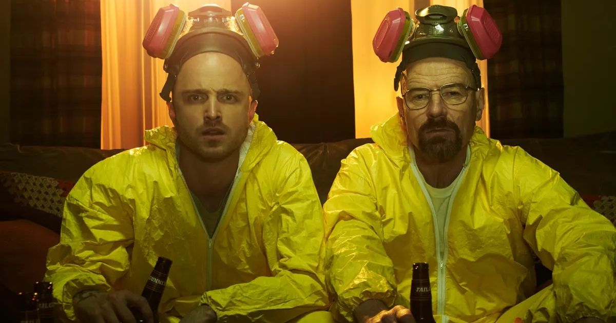 Bryan Cranston and Aaron Paul in Breaking Bad