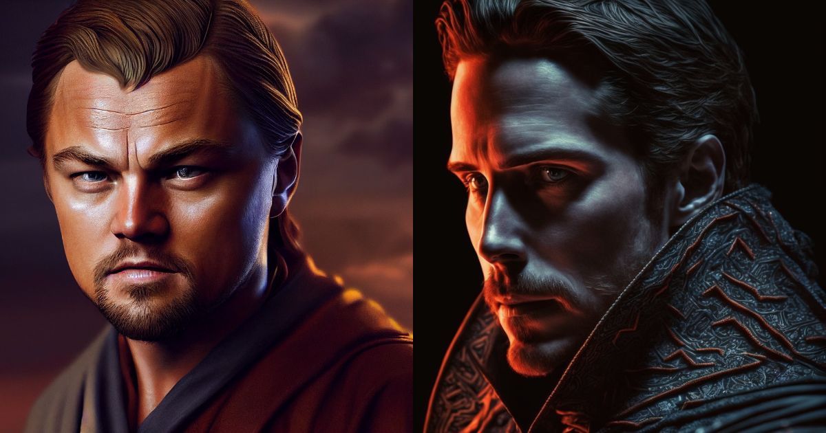 dicaprio and bale as jedi