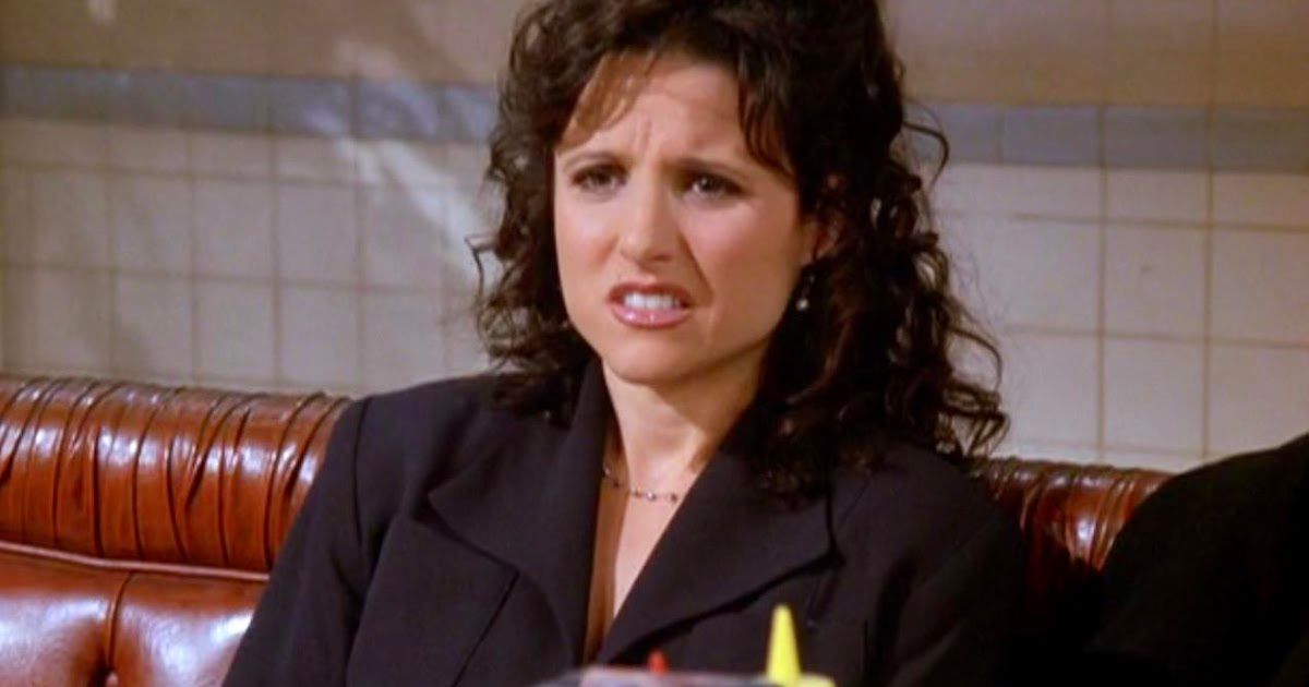 Julia Louis-Dreyfus as Elaine Benes on Seinfeld