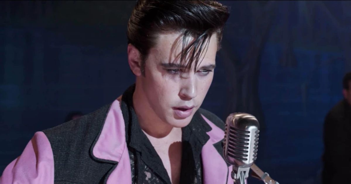 Austin Butler as Elvis Presley in a scene from Elvis