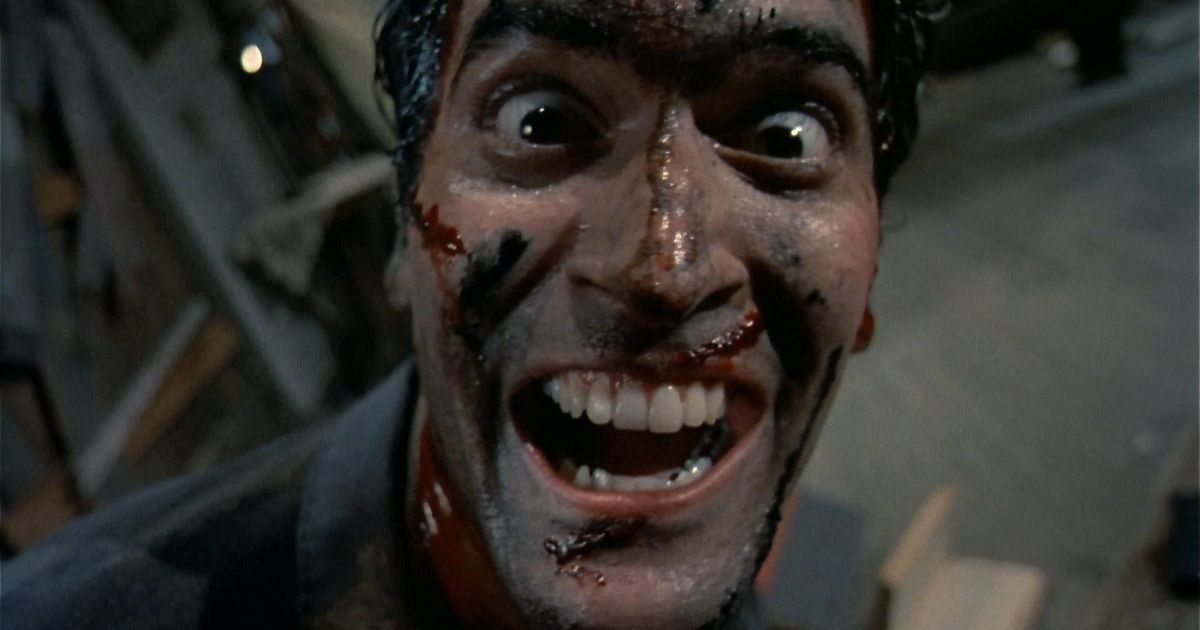 Ash Williams (Bruce Campbell) in Evil Dead ll (1987)