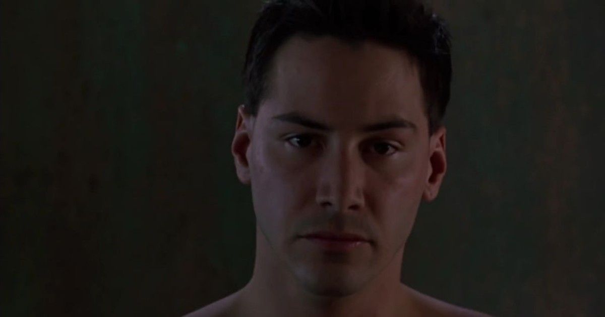 Keanu Reaves as seen in the cyberpunk movie, Johnny Mnemonic 