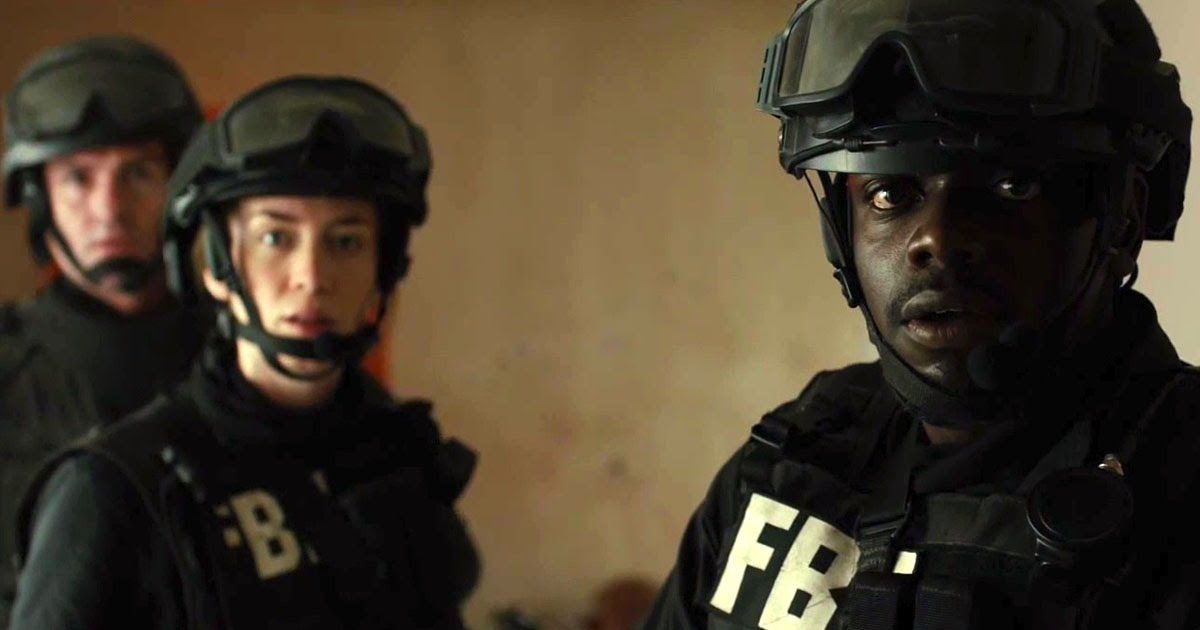 Emily Blunt and Daniel Kaluuya in Sicario