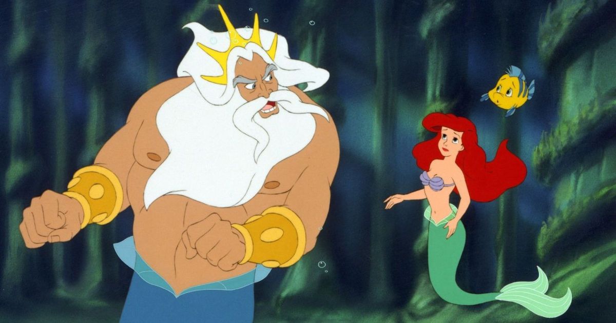 King Triton and Ariel