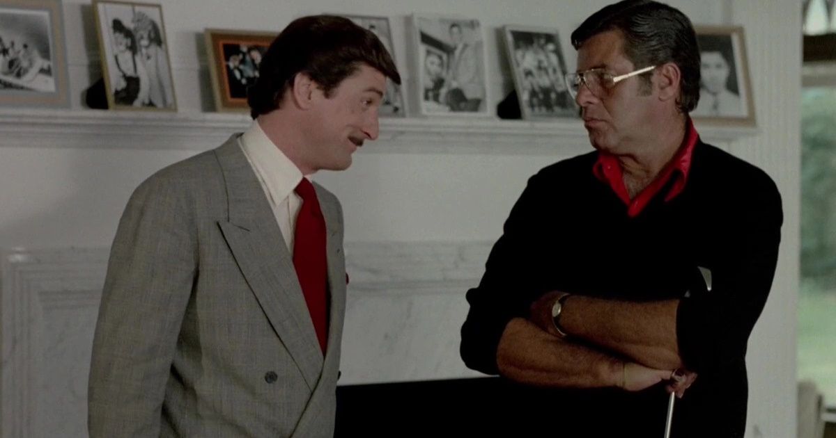 Robert De Niro parle avec Jerry Lewis dans The King of Comedy (1982)