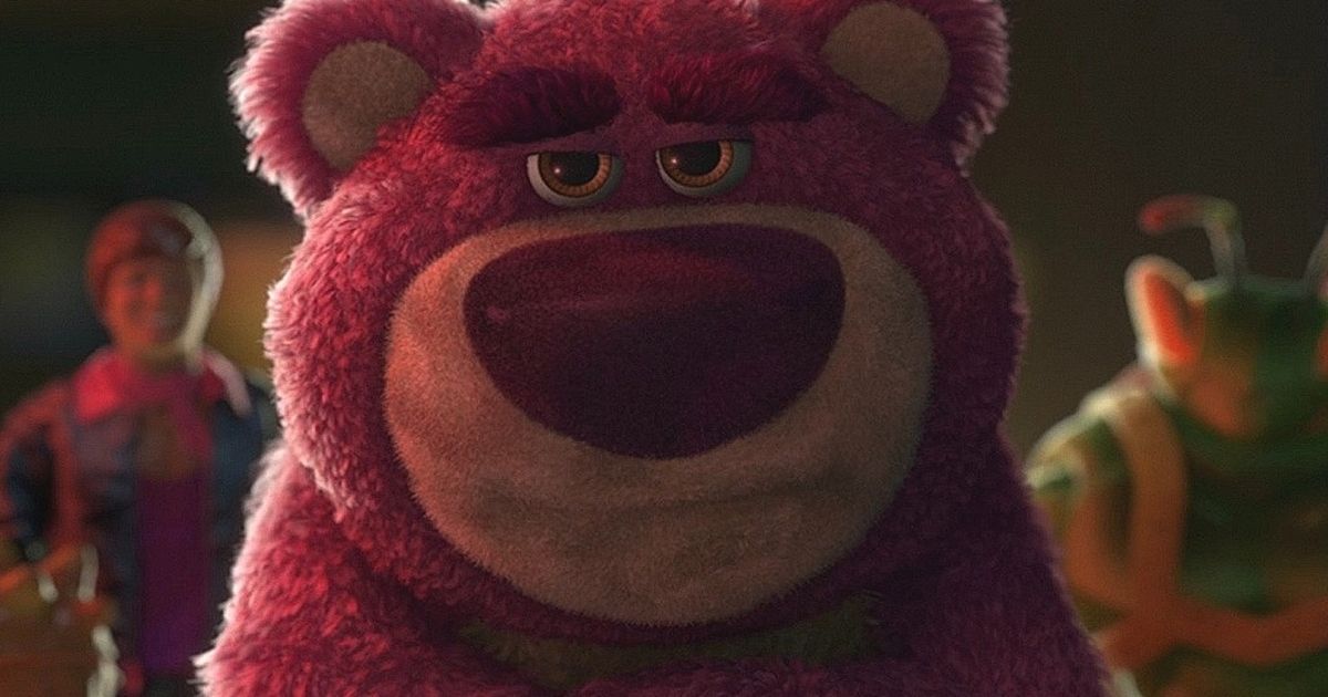 Lotso the Bear in a scene from Toy Story 3