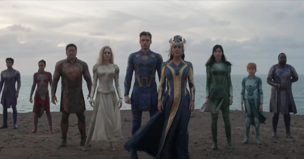 The cast of the Eternals in the MCU