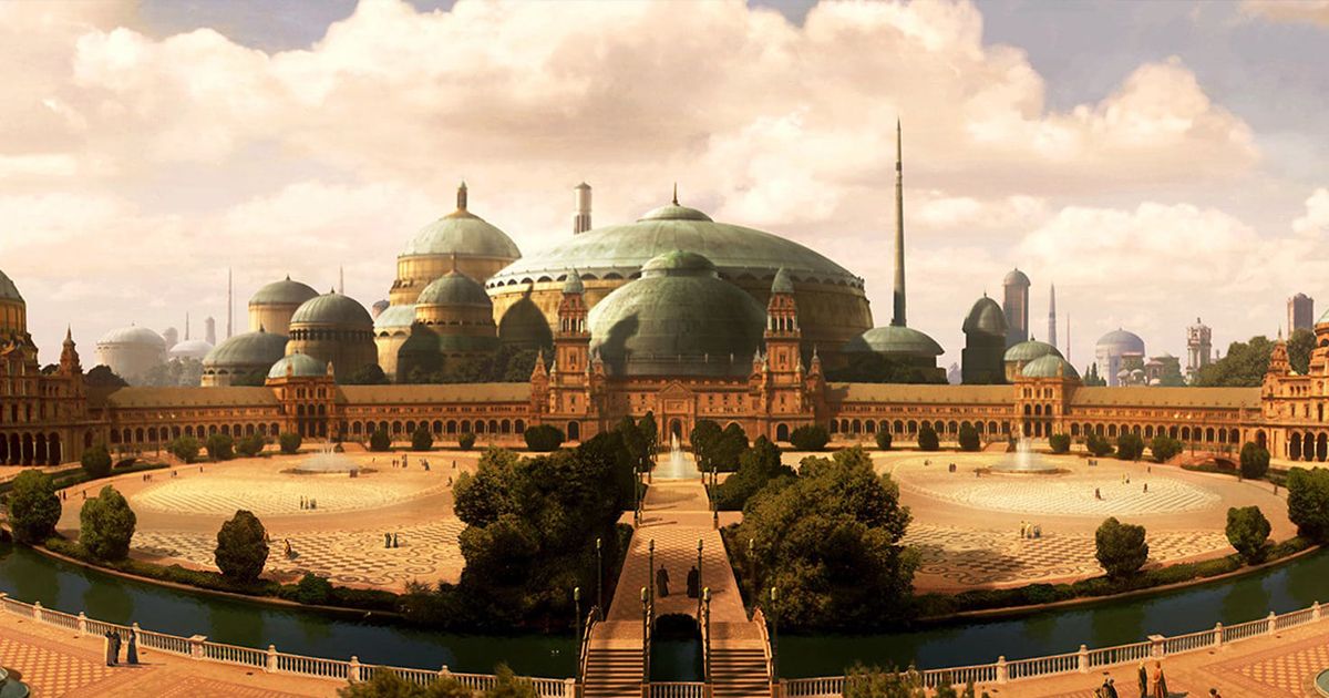 A view of Planet Naboo in Star Wars