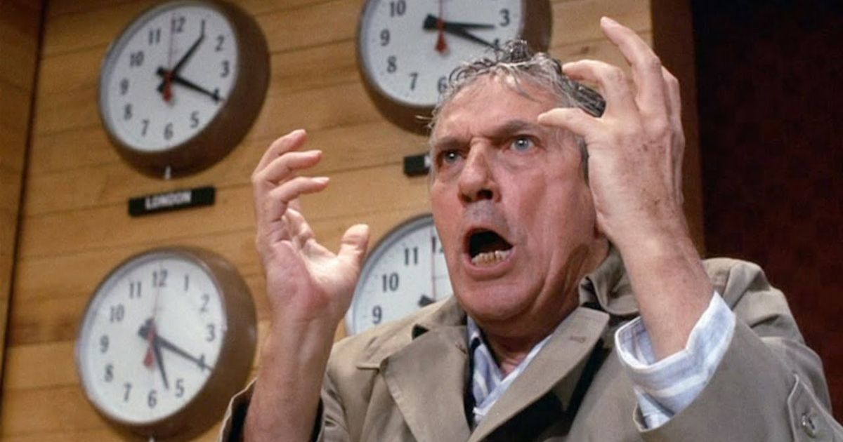 Peter Finch in Network