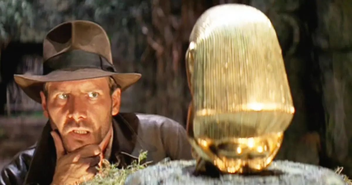 A scene from Raiders of the Lost Ark