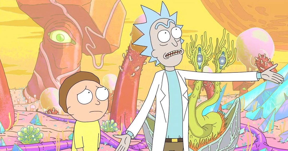 Rick and Morty on an alien planet