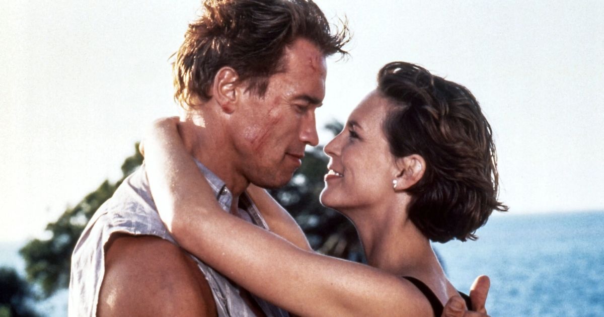 Schwarzenegger and Jamie Lee Curtis in True Lies from James Cameron