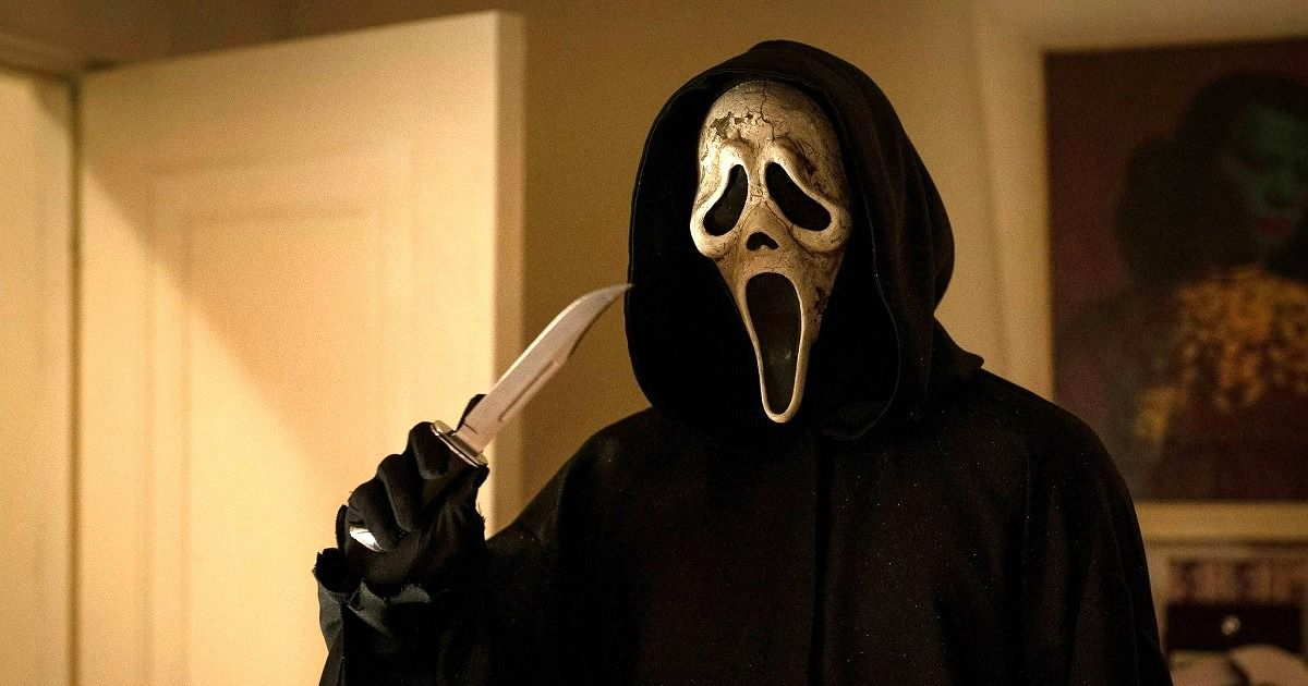 Scream 6 Official Trailer Ghostface Weathered Mask