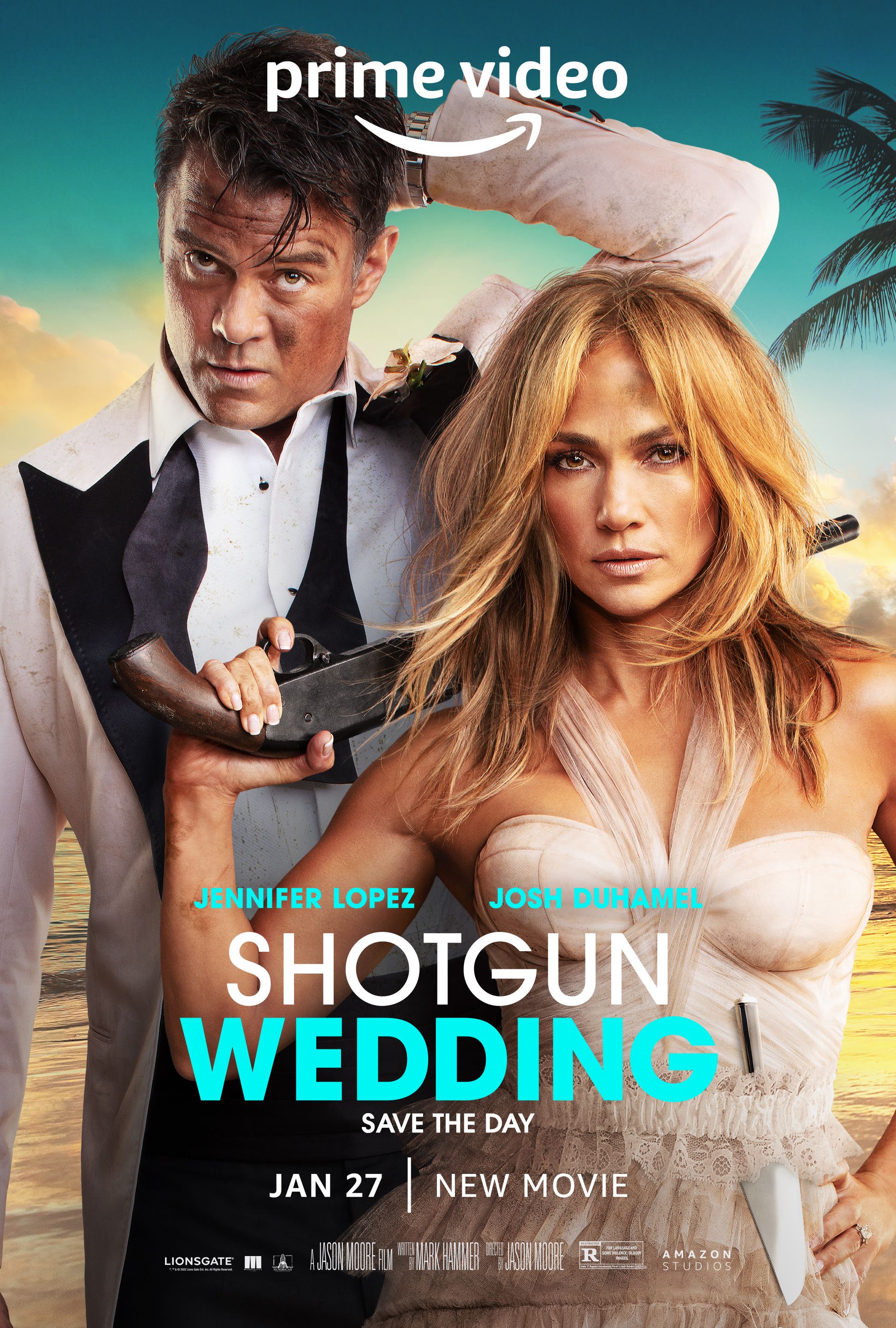 Shotgun Wedding Jennifer Lopez is Caught in the Center of a Pirate Attack in the Latest Trailer