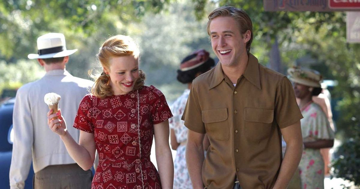 Ryan Gosling and Rachel McAdams in The Notebook