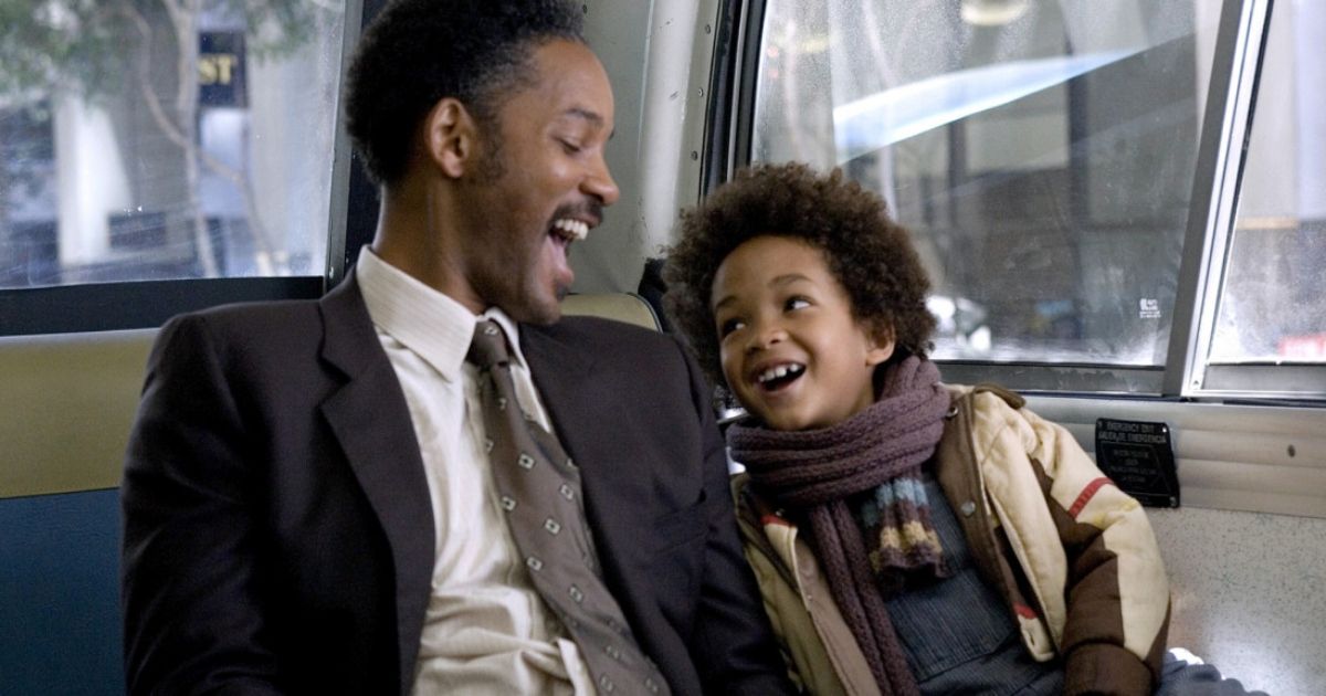 Will and Jaden Smith as Chris Gardner and Christopher Gardner, Jr.