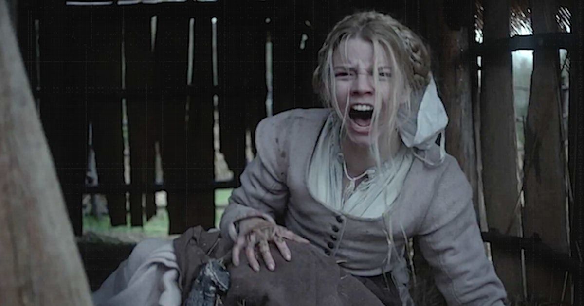 Anya Taylor-Joy screams in The Witch