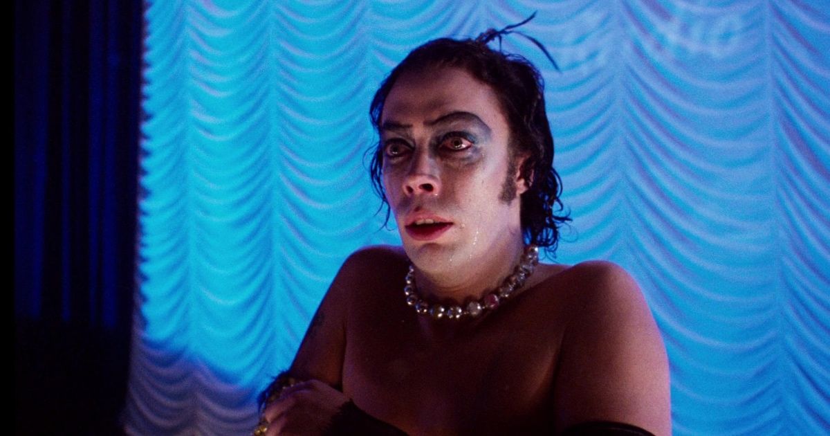 Tim Curry as Frank n Furter on The Rocky Horror Show