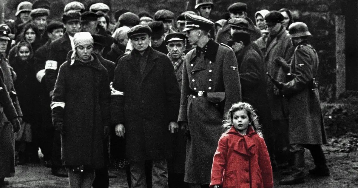 The end scene of Schindler's List