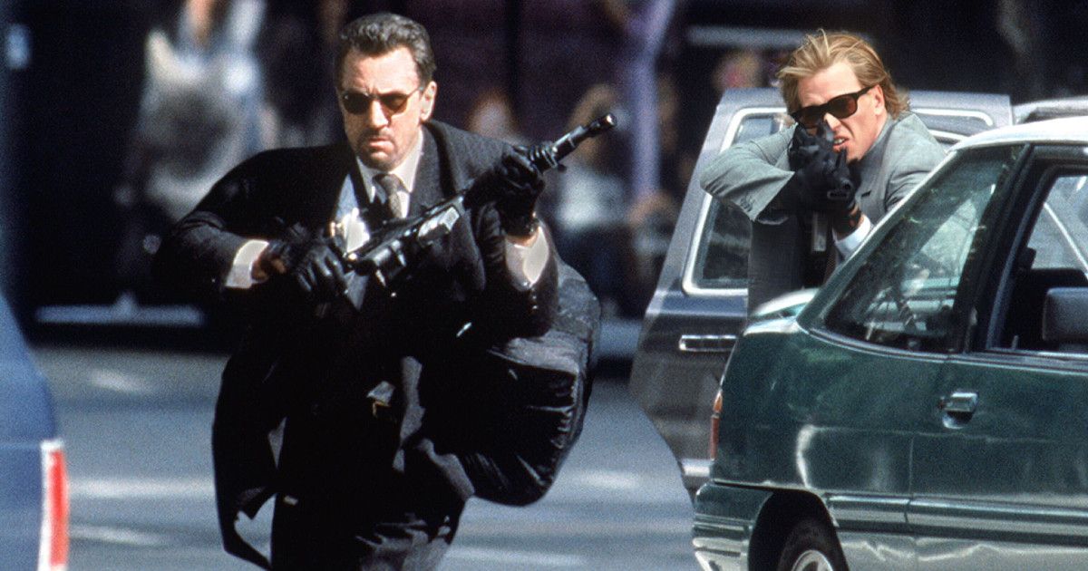 Kilmer and De Niro in Heat shootout