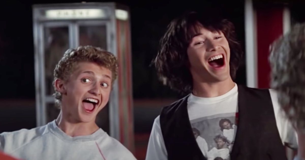 Keanu Reeves and Alex Winter in Bill and Ted's Excellent Adventure