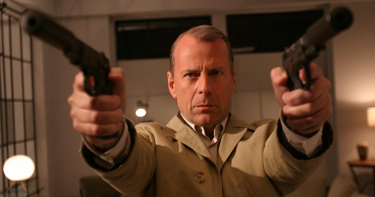 Bruce Willis Firing Guns