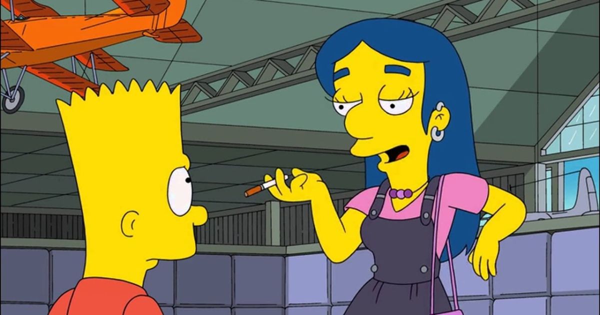 Carice's character in The Simpsons