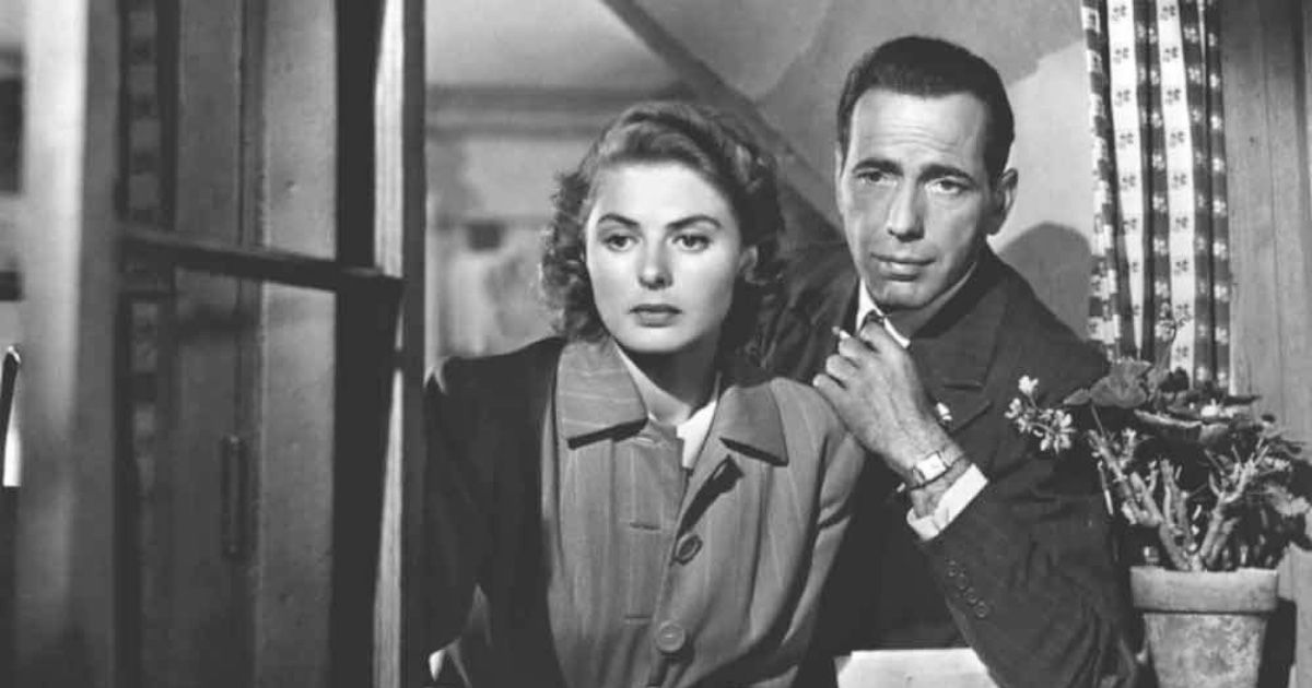 Uma cena de Casablanca