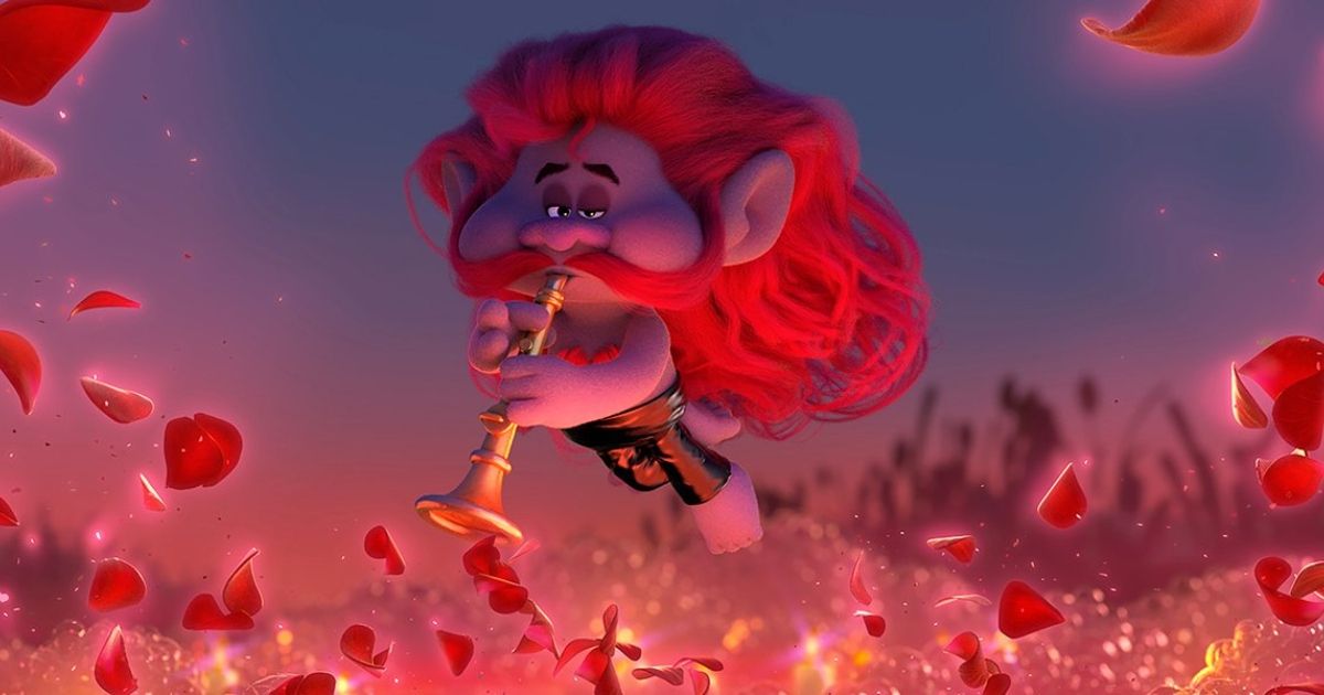 Chazz na turnê mundial dos Trolls