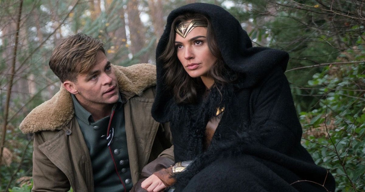 Chris Pine as Steve and Gal Gadot as Diana in a scene from Wonder Woman