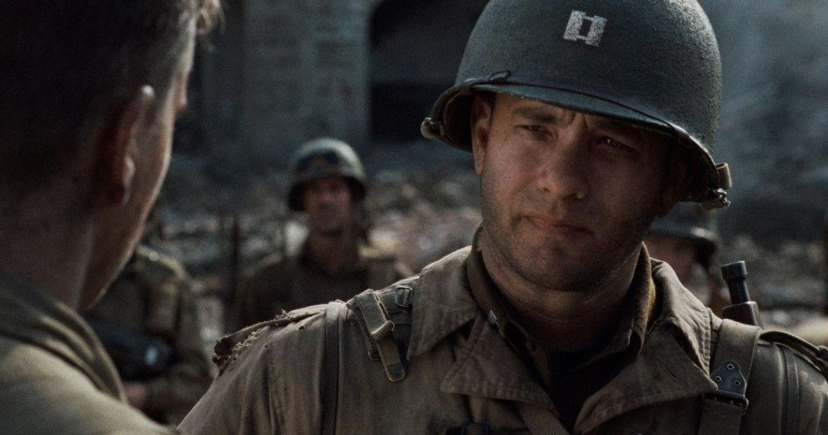 Tom Hanks é John H. Miller no filme O Resgate do Soldado Ryan