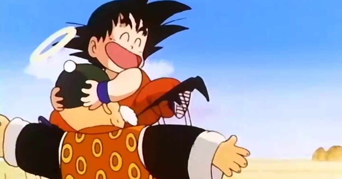Grandpa Gohan and Goku in Dragon Ball Z