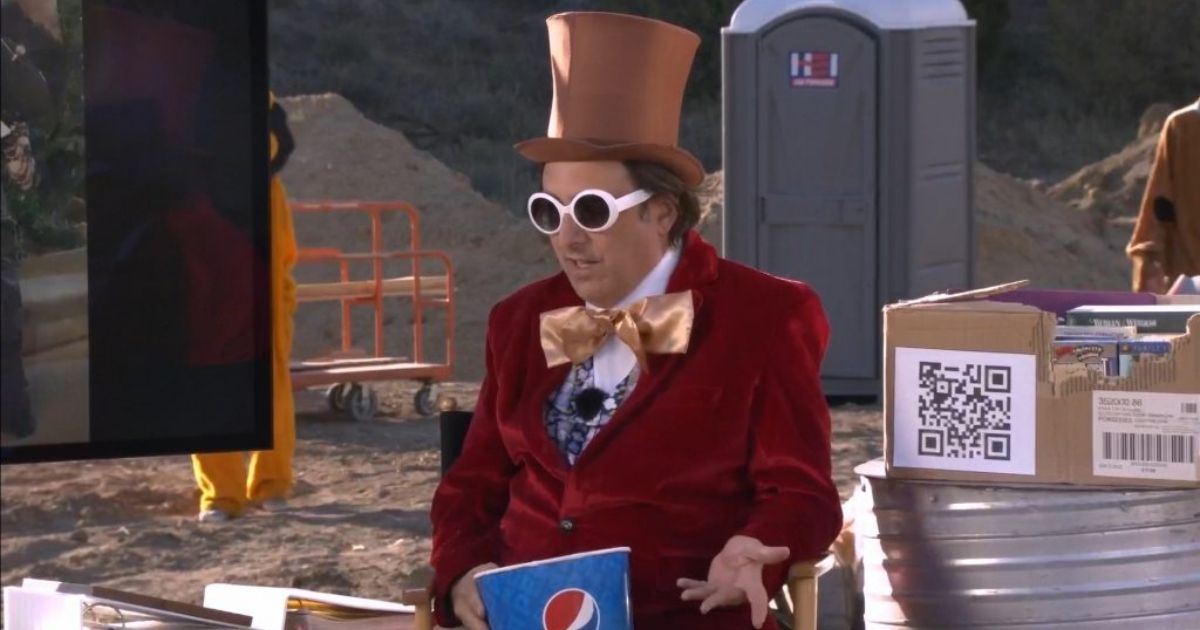 Gregg Turkington in Willy Wonka costume in On Cinema at the Cinema