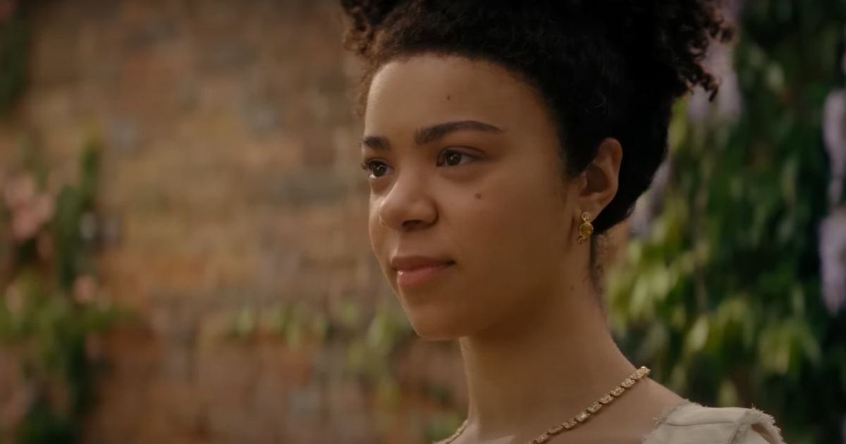 India Amarteifio as young Charlotte in Queen Charlotte: A Bridgerton Story